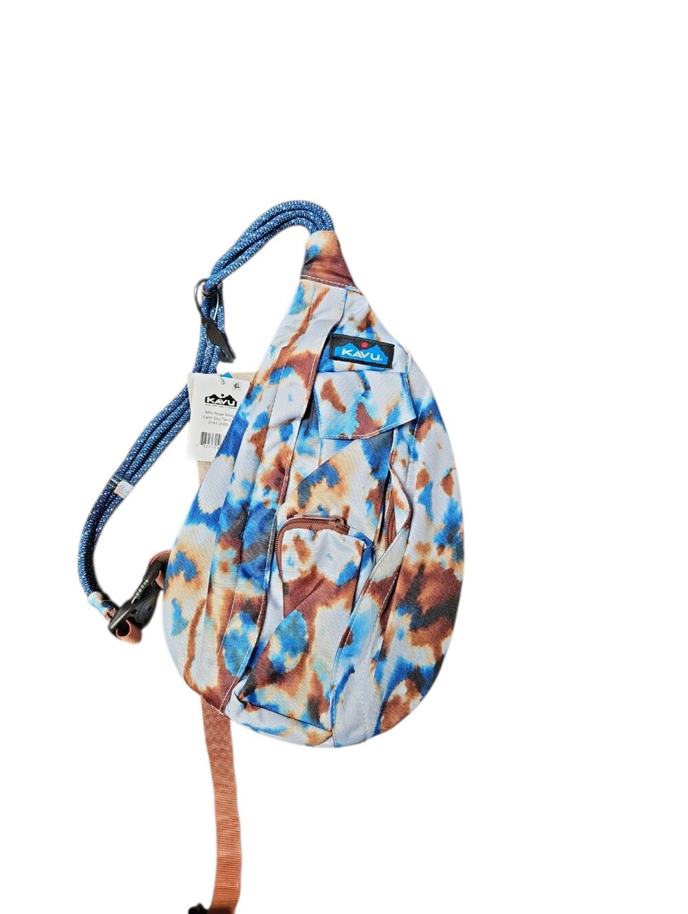 KAVU Mini Rope Sling in Earth Sky Tie Dye | NWT | Crossbody Sling Bag - Picture 2 of 5